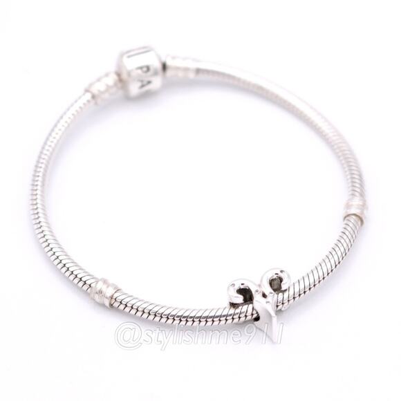 Authentic PANDORA Sparkling Aries Zodiac Sign Charm - 798416C01 - Picture 5 of 10